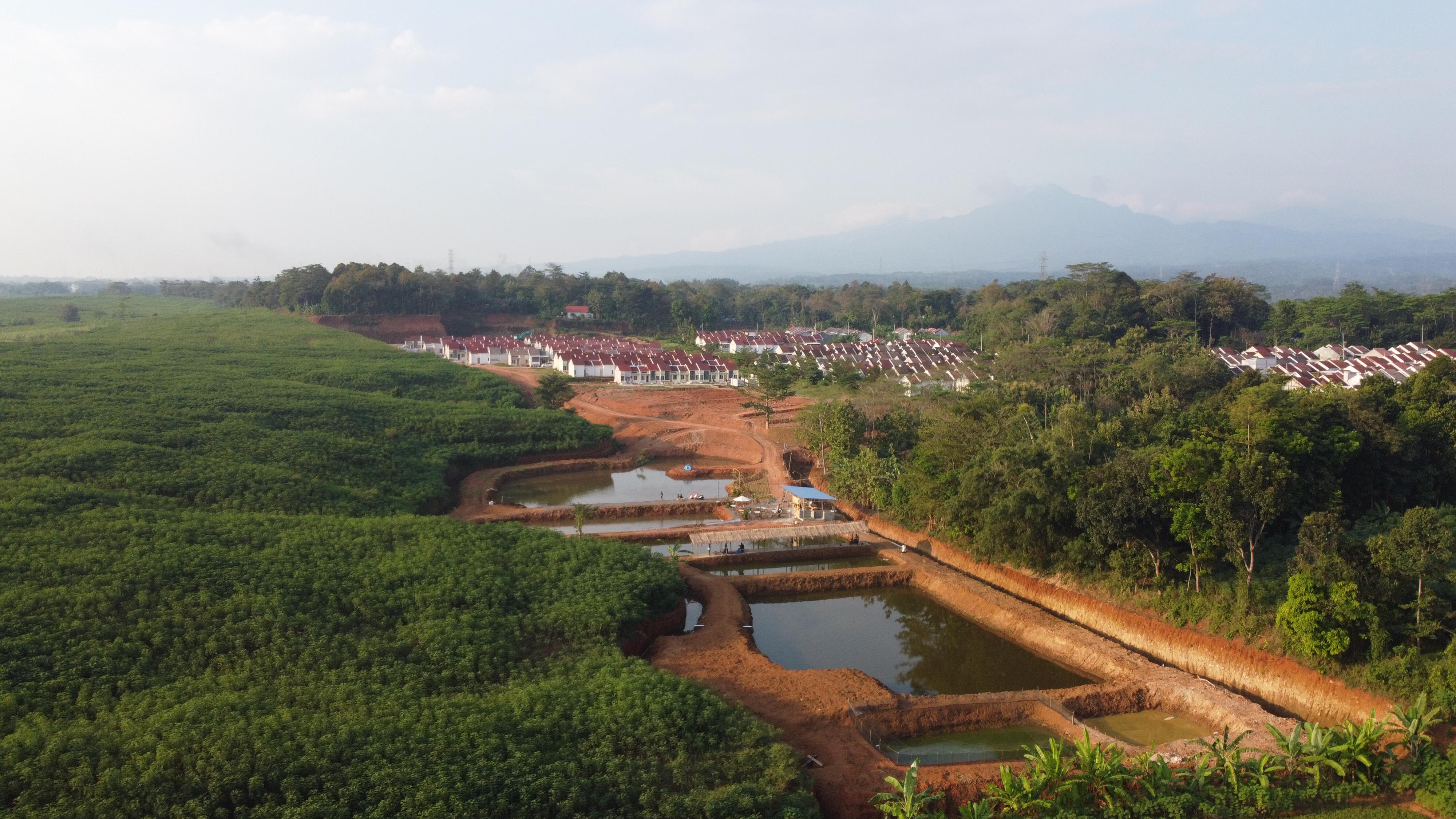 Jual rumah subsidi dan rumah komersil dengan pemandangan Wisata danau Pecici datar mayong jepara