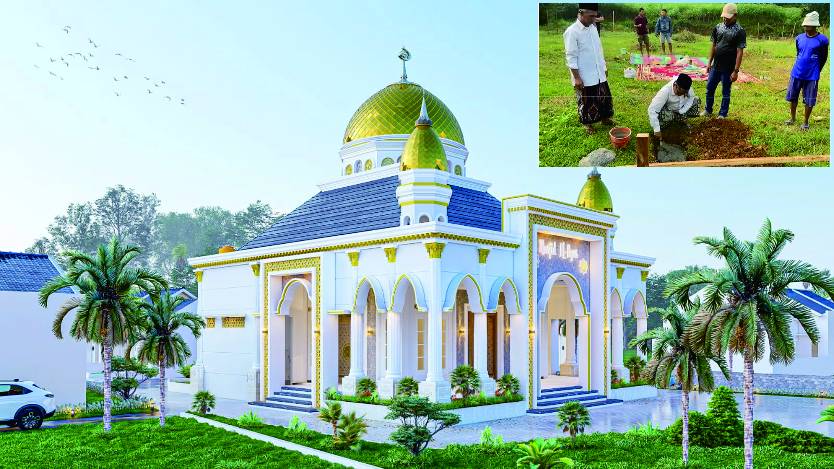 Alesta Bangun Masjid 